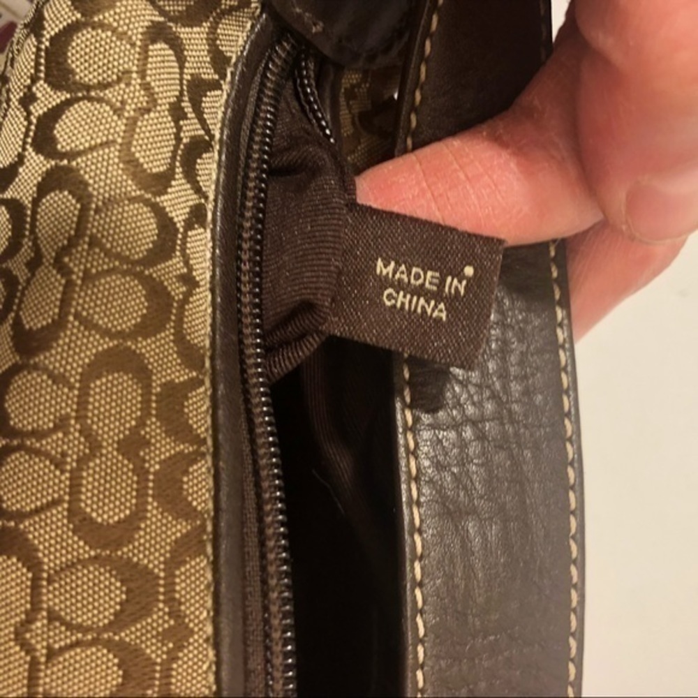 Coach vintage y2k signature brown and leather mini bag - Picture 7 of 9